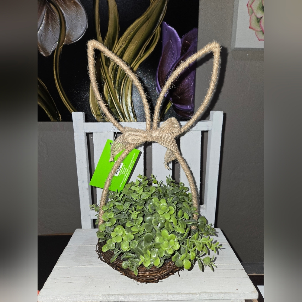 Bunny Ear Succulent Easter Basket